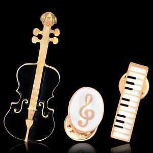 Music Lover's Cindy Xiang Lapel Pins Brooches